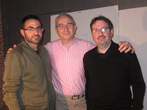 Con Diego Arboleda y Raúl Sagospe