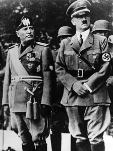 Mussolini y Hitler.