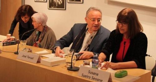 Cristina Castro, Ana Martín Gaite, Ángel Teruel y Susana Sueiro Seoane (Foto: Javier Velasco)